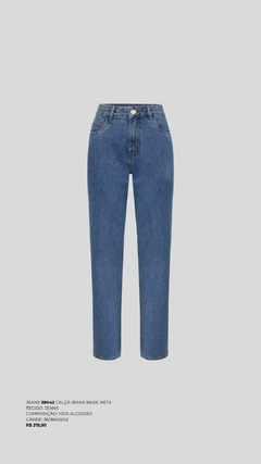 Calça jeans básica reta - comprar online