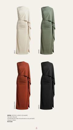 Imagem do Vestido Longo Echarpe
