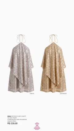Vestido Curto Paetê na internet