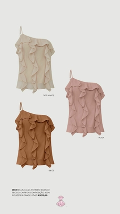 BLUSA ALÇA 1 OMBRO BABADO - comprar online