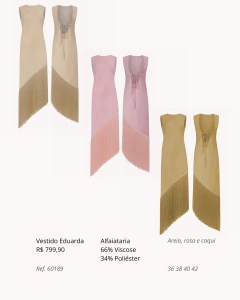 Vestido Eduarda na internet