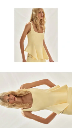 Blusa Peplum Alfaiataria