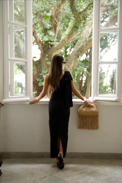 Vestido Ombro com Laço - Dress2shine