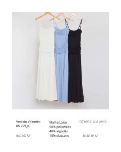 Vestido Valentini na internet