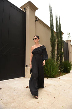 Vestido Um Ombro Crepe - comprar online