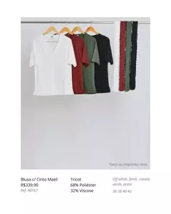 Blusa c/ Cinto Maeli na internet