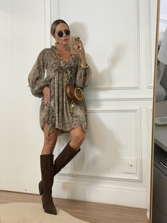 Vestido Curto Decote Cobra - comprar online