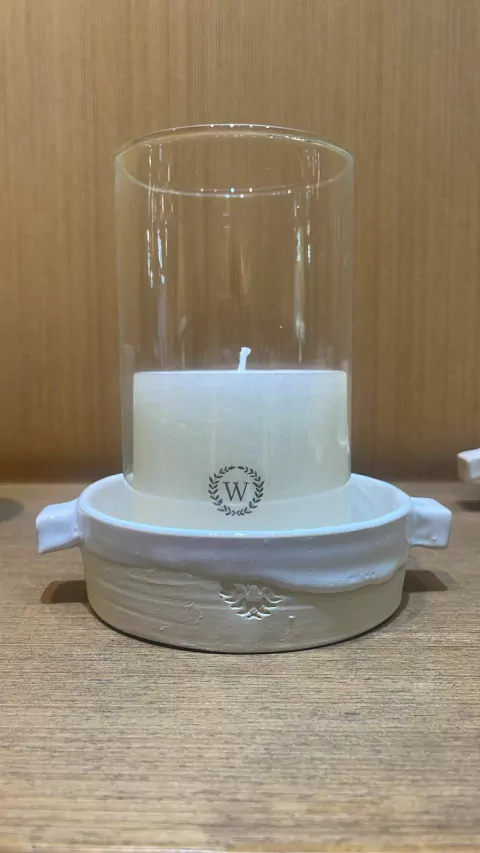 Portavela Assa blanco (chico)