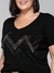 Camiseta Sintonia em strass