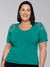 T-shirt Folhas Cristal Bordada Manual