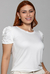 Blusa Bufante Bege - Divina Garota