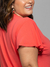 Blusa Manga Sino Coral - Divina Garota