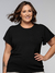 Blusa Manga Sino Preto - Divina Garota