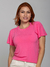 Blusa Manga Sino Rosa na internet