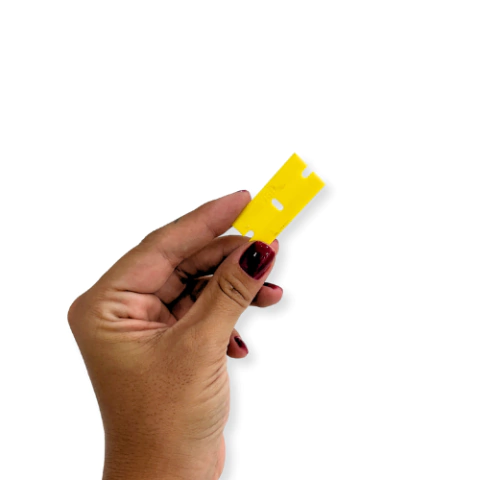 Lâmina Para Raspar Vidro Amarela