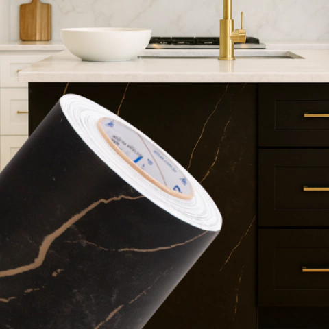 Adesivo Marmore Marquina Fosco Alltak - comprar online