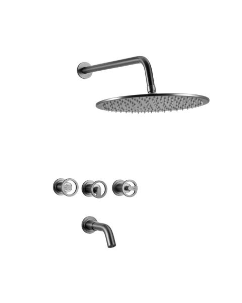 Grifería Peirano Pulse Grafito Ducha - comprar online