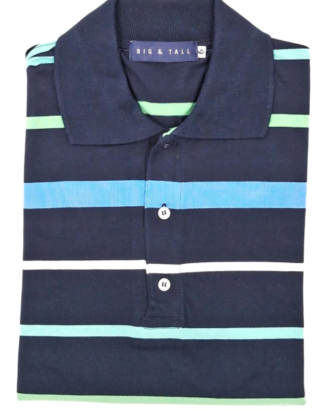 CHOMBA MANGA CORTA JERSEY RAYADO DISEÑO RJ60