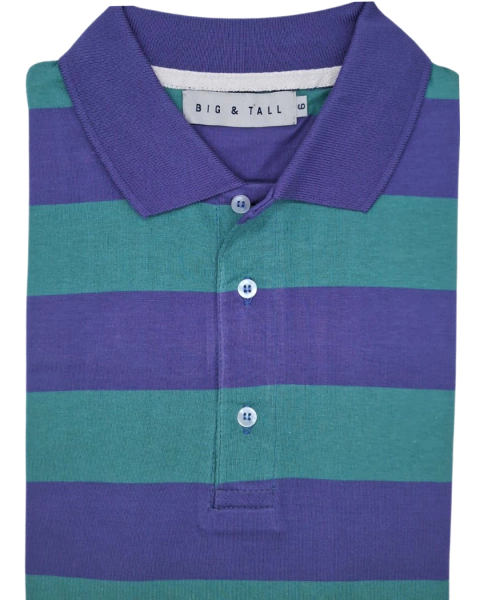 CHOMBA MANGA CORTA JERSEY RAYADO DISEÑO JR54