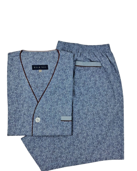 PIJAMA PURO ALGODÓN TELA CAMISERA PANTALON CORTO MANGAS CORTAS