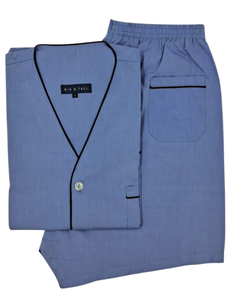 PIJAMA PURO ALGODÓN TELA CAMISERA PANTALON CORTO MANGAS CORTAS