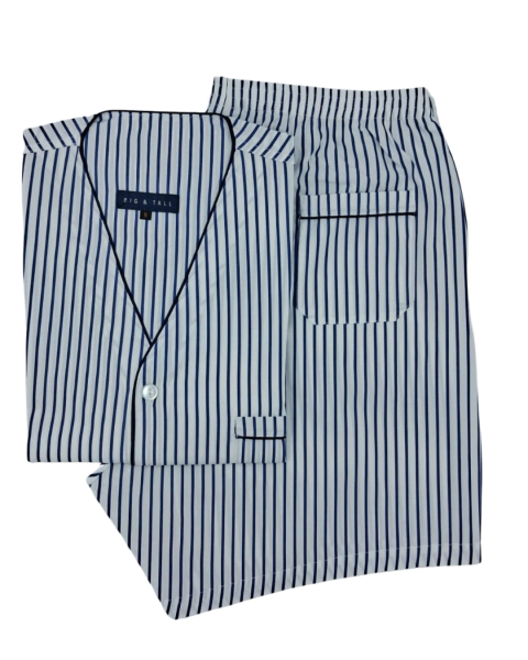 PIJAMA PURO ALGODÓN TELA CAMISERA PANTALON CORTO MANGAS CORTAS