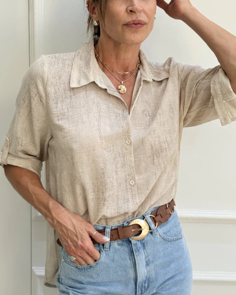 CAMISA LINO AMAPOLA - comprar online