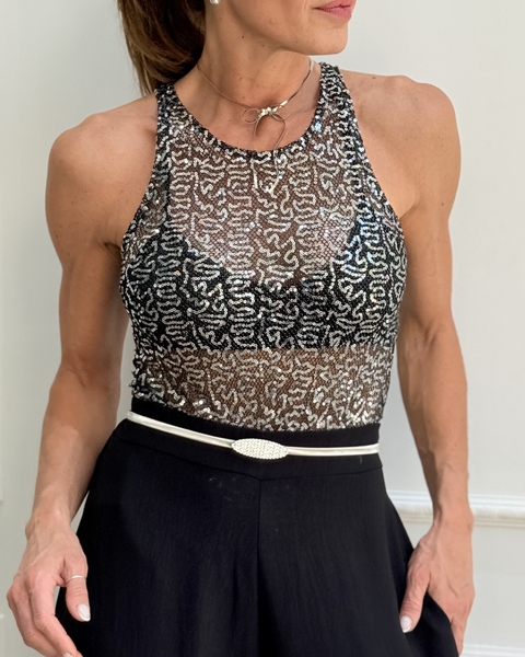 BODY HALTER LENTEJUELAS - comprar online