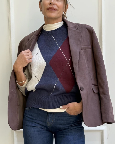 BLAZER CHARLIE GAMUZADO en internet