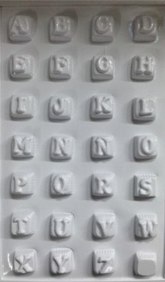 Placa Plástica de Letras para Chocomensajes