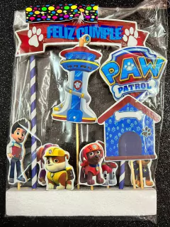 Adorno Toppers Madera PAW PATROL