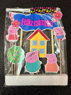 Adorno Toppers Madera PEPPA PIG