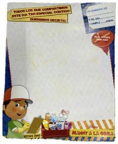 Afiche MANNY A LA OBRA - comprar online