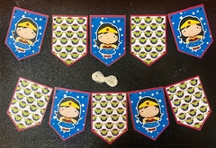 Banderín Chico MUJER MARAVILLA/CAPITANA MARVEL