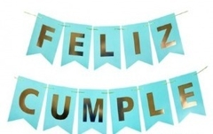 Banderín Feliz Cumpleaños Celeste