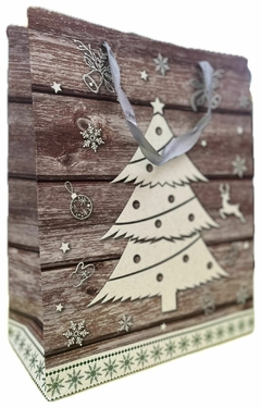 Bolsas Navideñas Con Gibre Cartón - comprar online