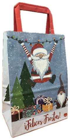 Bolsas Navideñas De Papel Con Manija - tienda online