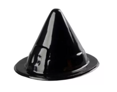 Sombrero Plástico Bruja Negro