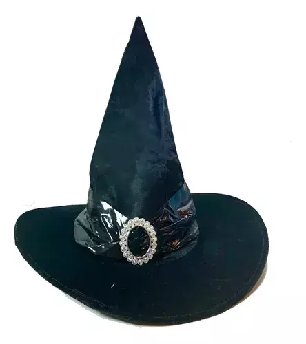 Sombrero Bruja Plush Con Hebilla