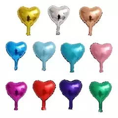 Globo Corazón Metalizado 5"(12,5 cm)