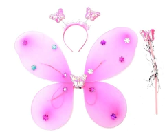Ala Mariposa con Vincha y Varita