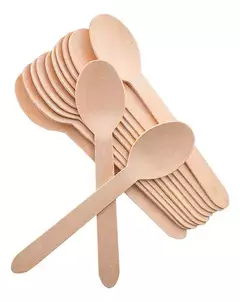 Cucharas Madera Chicas x100