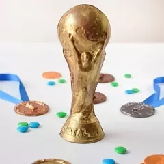 Set 2 Placas Parpen COPA DEL MUNDO Y MEDALLAS - comprar online