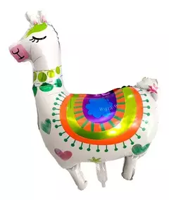 Globo Figura Metalizado Grande LLAMA