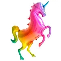 Globo Figura Metalizado Grande UNICORNIO - comprar online