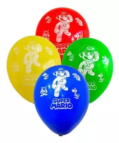Globo x10 Látex Estampado MARIO BROSS