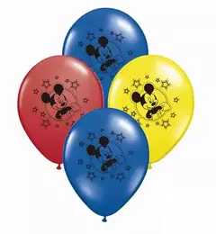 Globos x10 Látex Estampado MICKEY