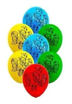 Globos x10 Látex Estampado PAW PATROL