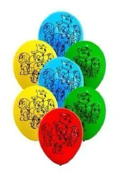 Globos x10 Látex Estampado PAW PATROL