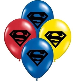 Globo x10 Látex Estampado SUPERMAN